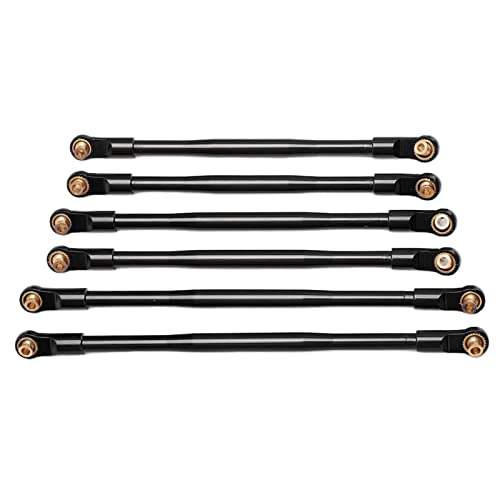 EVTSCAN RC Car Metal Metall Pull -Stange -Verschleißfonds -Links für axiale RBX10 1/10 RC Crawler eingestellt (Black) von EVTSCAN