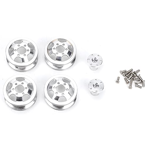 EVTSCAN RC Car Wheel Hub Silber hohe Haltbarkeit für WPL 1/16 RC -Auto von EVTSCAN