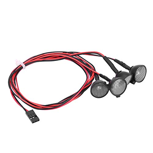EVTSCAN RC Crawler LED LED Light -Bügel -Dachlichter Accessoire für axiale SCX10-4 (4LED2 red2 White) von EVTSCAN