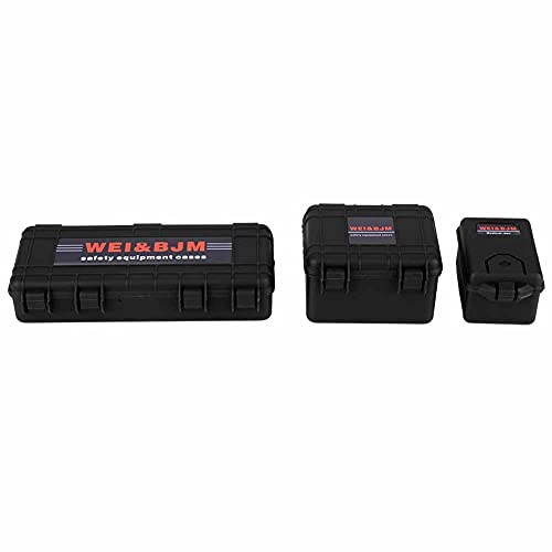 EVTSCAN RC Crawler Simulation Tools Box Gepäck Koffer Dekoration D90 für 4 SCX10 90046, Rot Schwarz Orange (Black) von EVTSCAN