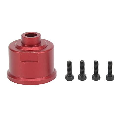 EVTSCAN RC Differential Hülle vorne hinten universell Differentialhülle Aluminiumlegierung glatt für Schrägstrich 4x4 Vxl Stampede Rustler Remo Hobby 1/10 RC -Autos (Red) von EVTSCAN