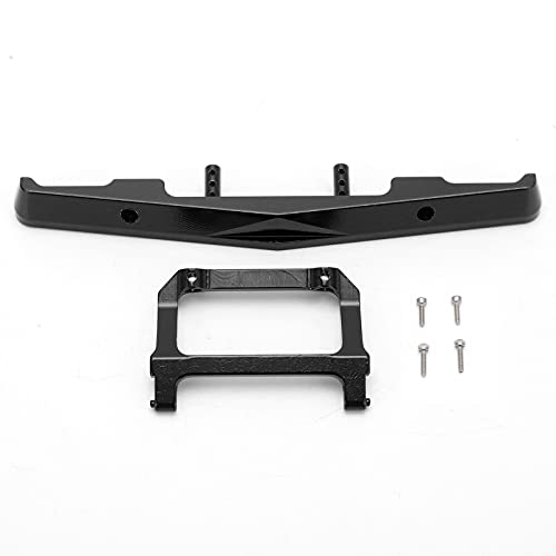 EVTSCAN RC Front Stoßstange Aluminiumlegierung Axial SCX24 C10 1/24 RC -Auto -Upgrades Teile Protektoren (Black) von EVTSCAN