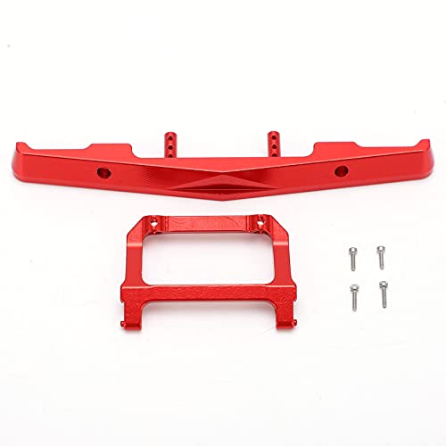 EVTSCAN RC Front Stoßstange Aluminiumlegierung Axial SCX24 C10 1/24 RC -Auto -Upgrades Teile Protektoren (Red) von EVTSCAN