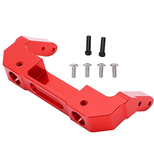 EVTSCAN RC Front Stoßstange Bracket Aluminiumlegierung Easy Installation Raffinierte schöne RC -Autoteile für axiale 1/6 SCX6 (Red) von EVTSCAN