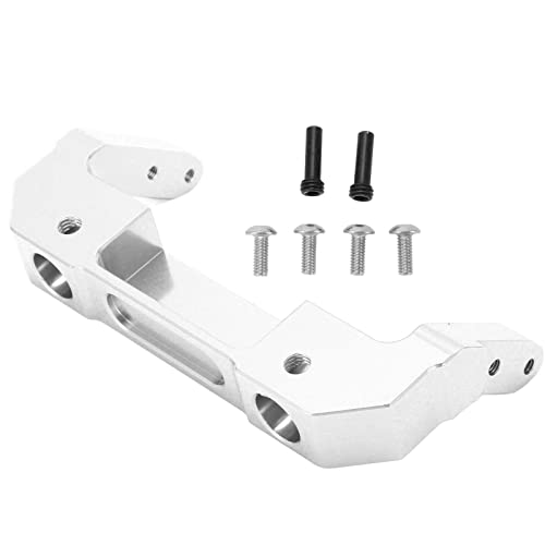 EVTSCAN RC Front Stoßstange Bracket Aluminiumlegierung Easy Installation Raffinierte schöne RC -Autoteile für axiale 1/6 SCX6 (Silver) von EVTSCAN