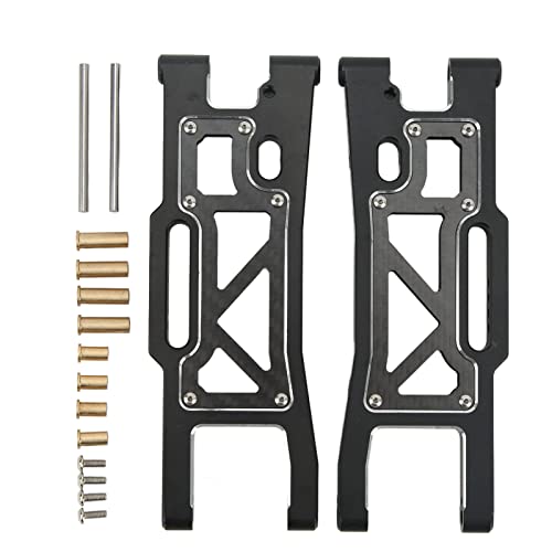 EVTSCAN RC Front Swing Arm Hohe Festigkeit Stoßdämpfung Suspension RC Arm Schlitten 1/8 LKW 95076 4 (Black) von EVTSCAN