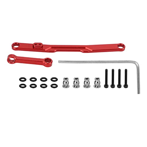 EVTSCAN RC Lenkstange Exquisite Handwerkskunst Leicht Rost Proof Easy Installation High Angiede RC für SCX24 (Rot) von EVTSCAN