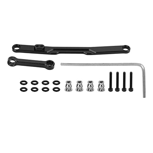 EVTSCAN RC Lenkstange Exquisite Handwerkskunst Leicht Rost Proof Easy Installation High Angiede RC für SCX24 (Schwarz) von EVTSCAN