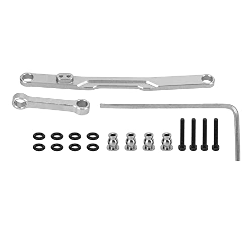 EVTSCAN RC Lenkstange Exquisite Handwerkskunst Leicht Rost Proof Easy Installation High Angiede RC für SCX24 (Silber) von EVTSCAN