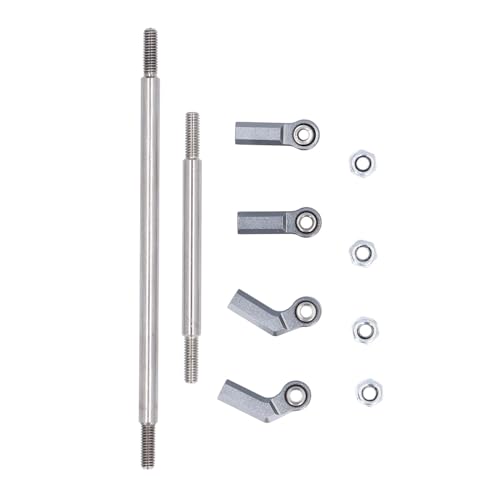 EVTSCAN RC -Lenkung Servo -Verknüpfungskit 104mm Pull -Stange -Links und 7 mm Fugen VP F10 1/10 Skala -Automodell Aluminiumlegierung Hochleistungsklang Schnell genaue Lenkung RC (You Color) von EVTSCAN