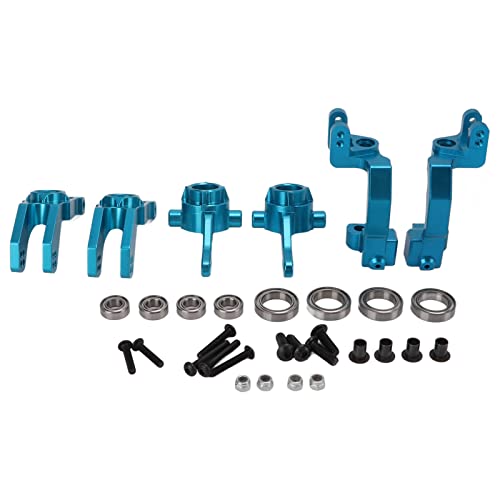 EVTSCAN RC -Lenkungskit Aluminiumlegierung C Block Lenkung Knöchel Hinterachträger Setzen Sie Hochleistungs -Upgrade für arrma Typhon 1/10 RC -Auto (Blue) von EVTSCAN