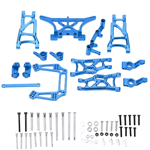 EVTSCAN RC Metal Upgrade Accessoires RC vordere Hinterradaufhängung Arm Lenkung Cup Kit Slash 2WD -Anzug für 1/10 RC (Blue) von EVTSCAN
