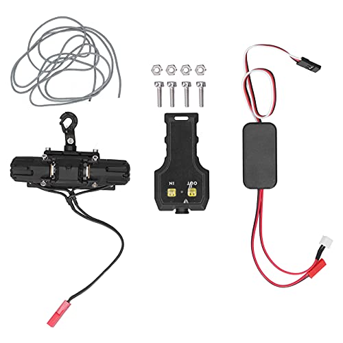 EVTSCAN RC Metal Winch Dual Motor Super Soft Cable für 4 SCX10 90046 D90 D110 1/10 RC -Auto Fernbedienung von EVTSCAN