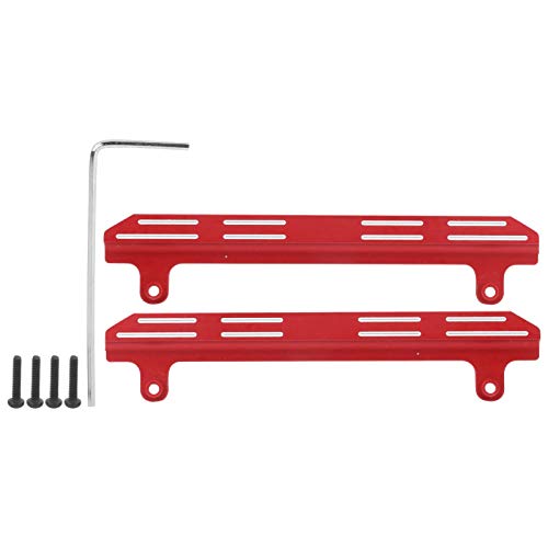 EVTSCAN RC -Pedal -Aluminium -Legierungs -Pedalplatten -Ersatzsimulation Upgrade für Jimny 1/16 RC -Auto (Red) von EVTSCAN