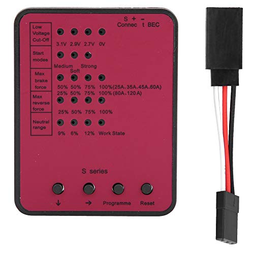 EVTSCAN RC -Programmierkarten Fernbedienungszubehör für elektronische Geschwindigkeitsregler anwendbar 1:10 RC -Auto von EVTSCAN