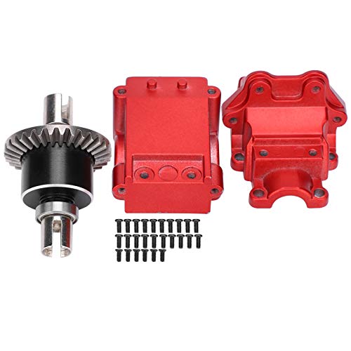 EVTSCAN RC Red Gear Box mit Metall Differential Kit Anspruchs volles Design Leichtes und Fernbedienung Autozubehör WLtoys 144001 1/14 von EVTSCAN