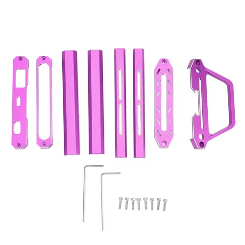 EVTSCAN RC-Senderschutz, obere und untere Schutzhalterung aus Metall für Noble NB4, langlebige Stabilität, idealer Ersatz für RC-Enthusiasten (Purple) von EVTSCAN