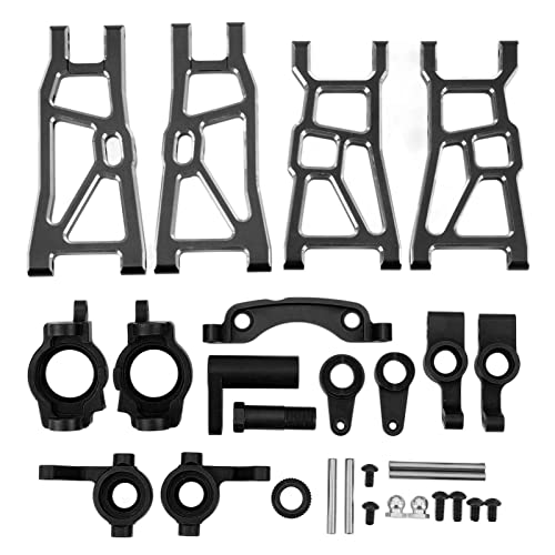EVTSCAN RC -Upgrade -Teile Kit Hochfestige Aluminium -Legierungs -Federung ARM -Lenkanordnung für ZD Racing DBX 10 1/10 RC -Auto (Schwarz) von EVTSCAN