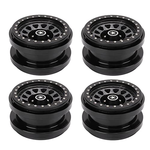 EVTSCAN RC Vehicle Wheels Felgen Hochleistungsleichte Aluminiumlegierung Nicht -Stick -Metallrad -Hub für 1/6 AXAIL SCX6 (You Color) von EVTSCAN