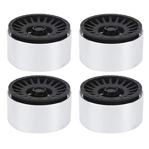 EVTSCAN RC Wheel Hub CNC Metall 1/8 1/10 Crawler Wheel Hub -Accessoire für RC -Auto (Black) von EVTSCAN