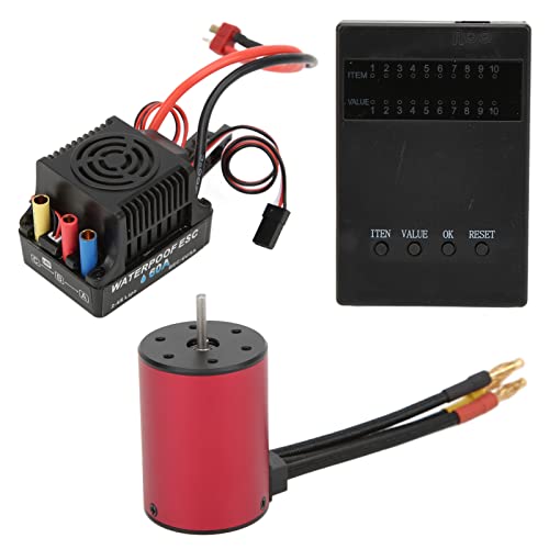 EVTSCAN RC bürstenloser Motor ESC -Programmierkarte Kit Hochgeschwindigkeitsmotor für 1/10 Fernbedienungsauto von EVTSCAN