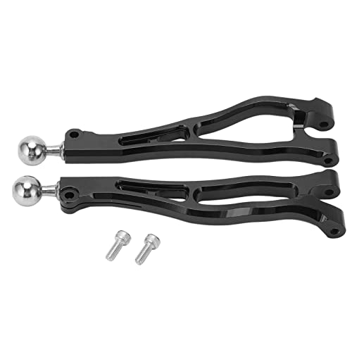 EVTSCAN RC vordere obere Suspensionsschwung Arm Aluminiumlegierung Ersatz ideal für Arma Kraton 6S RC Car (Black) von EVTSCAN