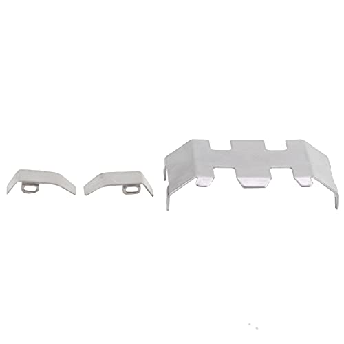 EVTSCAN Rostfreie Stahlpanzer -Skidplatten -Set -Verschleiß gegen axiales SCX24 90081 RC -Modell von EVTSCAN