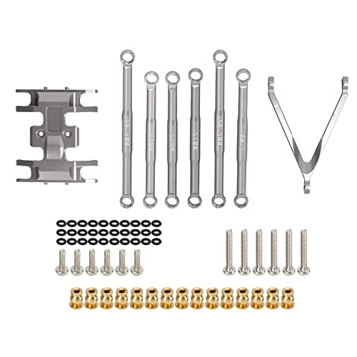 EVTSCAN SCX24 Aluminiumlegierung Bongut Stange Kit Leichte Gewicht Exquisites Design 1/24 Axial SCX24 RC -Autowartung (Ti Color) von EVTSCAN