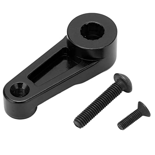 EVTSCAN Servo Hörner Aluminiumlegierung CNC -Bearbeitung Anodierungsprozess Einfacher austauschbarer RC -Zubehör für axiale SCX6 1/6 (Black) von EVTSCAN