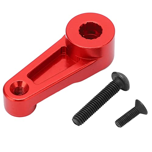 EVTSCAN Servo Hörner Aluminiumlegierung CNC -Bearbeitung Anodierungsprozess Einfacher austauschbarer RC -Zubehör für axiale SCX6 1/6 (Red) von EVTSCAN