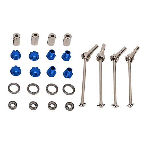 EVTSCAN Stahl verlängerte Antriebswelle CVD Splined Whex MAXX 1/10 RC -Auto -Upgrade Teil (Blue) von EVTSCAN