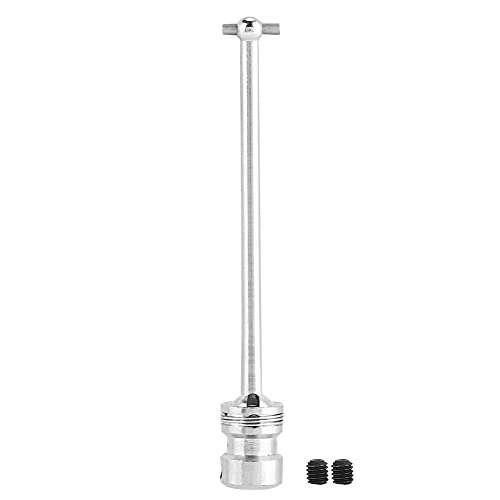 EVTSCAN Stahlzentrum Universal Drive Welle Wltoys Offroad-Autozubehör für 1/12 12423 RC-Modell Schwarz Silber (Silver 0083S) von EVTSCAN