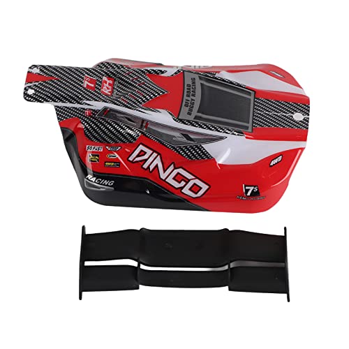 EVTSCAN Standard 1/16 Scale Off Road Body Shell RC Auto Teil Haltbarer Simulation Abs Kunststoff für Remo 1/16 Skala Off -Straßenfahrzeuge (Rojo D5602) von EVTSCAN