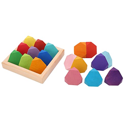 EVTSCAN Stapelbare Felsblöcke aus Holz, pädagogisches Puzzle-Spielzeug für Kinder, Koordinationsübung, Denkfähigkeit der Kinder, Buche, Kiefer, bunt EVTSCAN Stapelbare Felsblöcke aus Holz, pädagogisches Puzzle-Spielzeug für Kinder, Koordinationsübung, Denkfähigkeit der Kinder, Buche, Kiefer, bunt von EVTSCAN