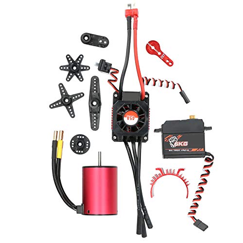 EVTSCAN Surpass‑Hobby 3650 3100KV Bürstenloser Motor 45A ESC 6kg Metalllenkgetriebe 25T Lenkarmsatz von EVTSCAN