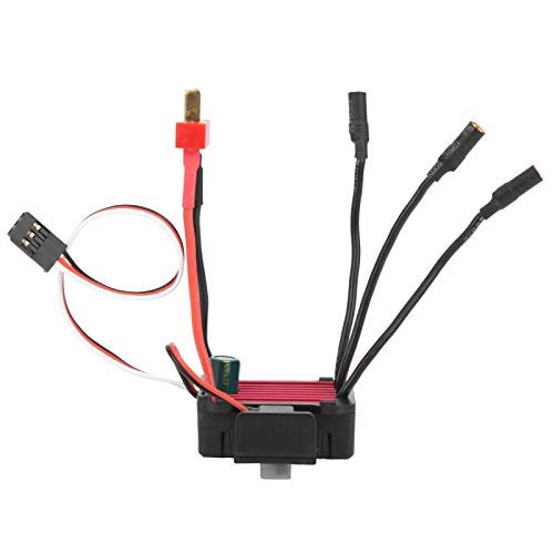 EVTSCAN Überpassungs -Hobby 25A wasserdichte elektrische Geschwindigkeit Controller wasserdicht und staubdicht für 1/16 1/18 1/20 RC Auto von EVTSCAN