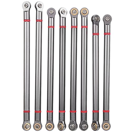 EVTSCAN Upgrade Metall Pull Rod Kit Klein leicht für Aixal SCX10 Simulation Crawler Car (Ti Color) von EVTSCAN