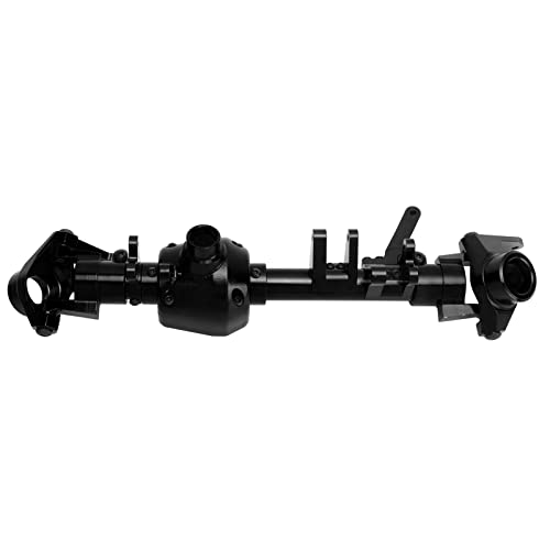 EVTSCAN Vorderachse Häuser Aluminiumlegierung Fahrzeug Achsenschalen -RC -Zubehör für axial 1/6 SCX6 (Black) von EVTSCAN
