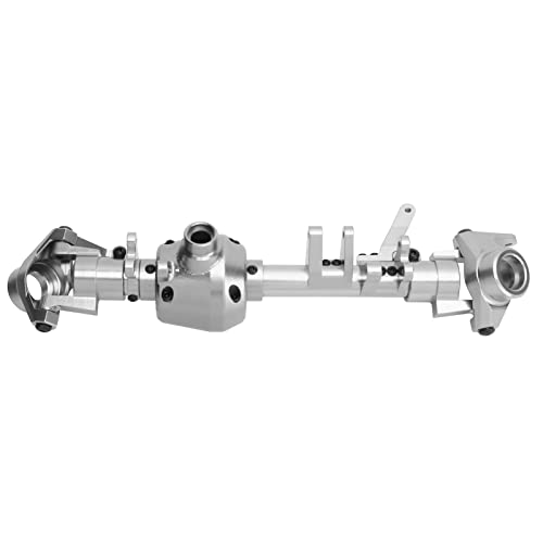 EVTSCAN Vorderachse Häuser Aluminiumlegierung Fahrzeug Achsenschalen -RC -Zubehör für axial 1/6 SCX6 (Silver) von EVTSCAN