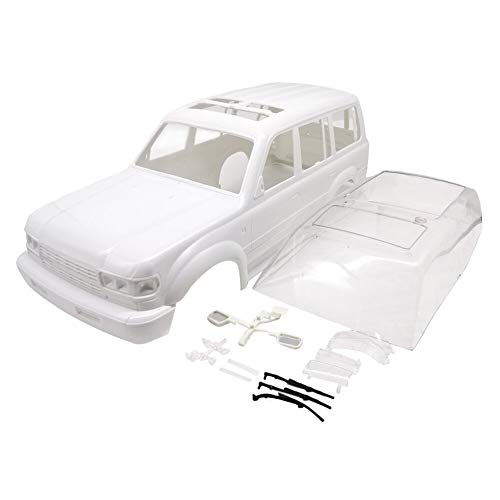 EVTSCAN Weiße Autoschale LC80 313 Radstand CX10 4 1/10 Klettern RC -Autospielzeugteile perfekt für Autoenthusiasten und Hobbyisten von EVTSCAN