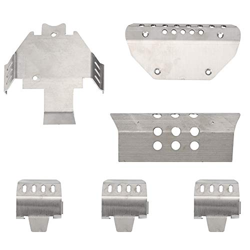 Edelstahl -Chassis -Schutzplatte Set für TRAXXAS 6 G63 RC CAR Modell von EVTSCAN