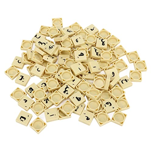 Kunststoff-Schachfiguren mit arabischen Kreuzworträtseln und Buchstaben, 110 Stück, Tischbrettspiel-Zubehör für Heimspiele für Kinder Kunststoff-Schachfiguren mit arabischen Kreuzworträtseln und Buchstaben, 110 Stück, Tischbrettspiel-Zubehör für Heimspiele für Kinder von EVTSCAN