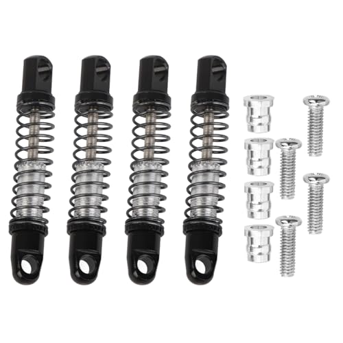 Metall-Stoßdämpfer, Federdämpfer, Ersatz für RC-Auto Jimny 1/16, hochwertige, effektive Vibrationsabsorption (Black) von EVTSCAN