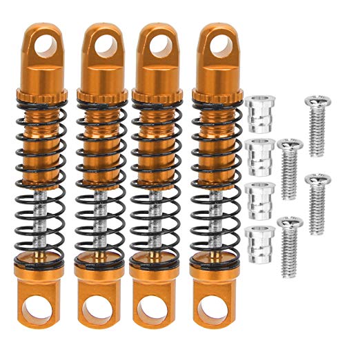 Metall-Stoßdämpfer, Federdämpfer, Ersatz für RC-Auto Jimny 1/16, hochwertige, effektive Vibrationsabsorption (Gold) von EVTSCAN