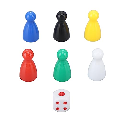 Multicolor -Kunststoff -Schach -Stücke Würfel Set Educational Brettspielkomponenten einfach für Kinder und Erwachsene zu tragen zu tragen Multicolor -Kunststoff -Schach -Stücke Würfel Set Educational Brettspielkomponenten einfach für Kinder und Erwachsene zu tragen zu tragen von EVTSCAN