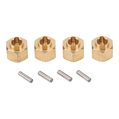 RC Hub Adapter Messing Hex für Traxxas 4m 1/18 Skala Crawler Car Accessoires Stabilität Aid Climbing Messing Gold (5mm) von EVTSCAN