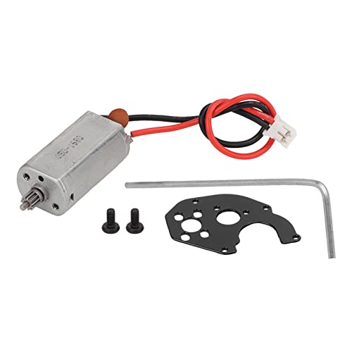 RC -Motor stabiler haltbarer Metall niedriger Reibung niedriger Rausch hoher Genauigkeit SCX24 Bürstenmotor für 1/24 RC -Auto (Schwarz) von EVTSCAN