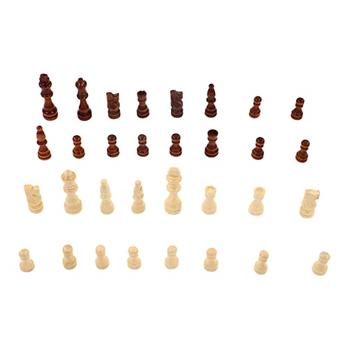 Schachstücke nur sicher und langlebig hölzern 32pcs Zwei Farben Schachspiel Bauern Home Party Schachstücke nur sicher und langlebig hölzern 32pcs Zwei Farben Schachspiel Bauern Home Party von EVTSCAN