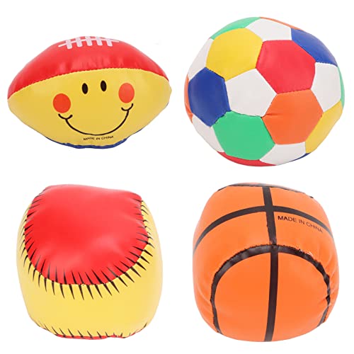Stress Balls PU Leder Dekompression Rugby Fußball Basketball Baseball Unterhaltung Spielzeug klein für Kinder Erwachsene von EVTSCAN