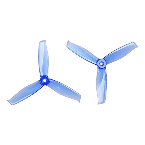 EVURU 5x5.5x3 3- Klinge Pc. Propeller Fit for RC FPV. Racing Freestyle 5inch Drohnen RC-Flugzeug-Requisiten (Size : 4Pairs Blue) von EVURU